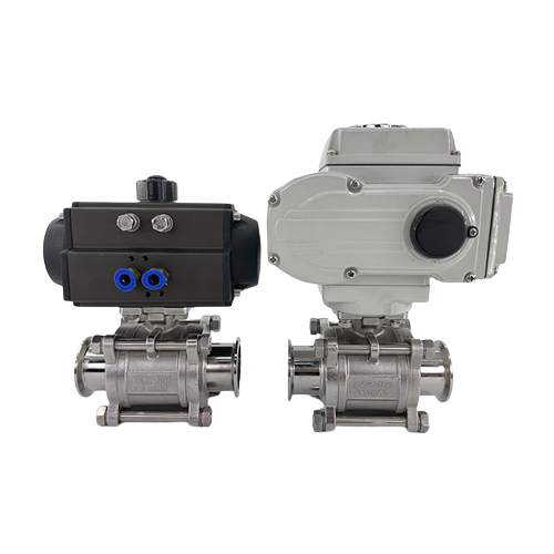 Factory Stainless Steel Electric Actuated Three Piece Ball Valve