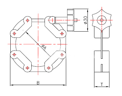 真空链式卡箍图纸