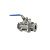 Factory Sanitary Stainless Steel Three Piece Clamped Ball Valve OEM