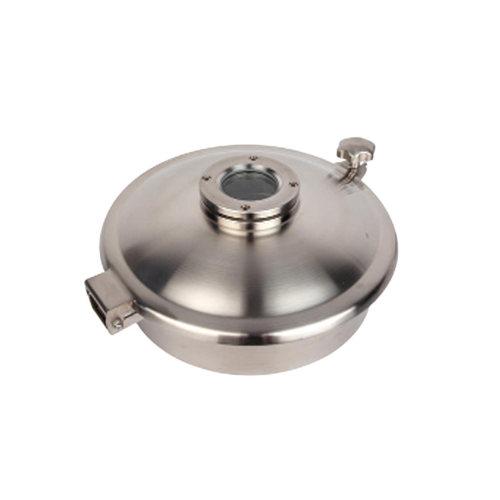 Sanitary Stainless Steel Sanitary Round Manhole with Sight Glass Supplier