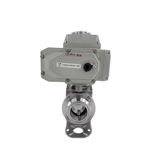 Sanitary Stainless Steel Electric Clamp Type Butterfly Valve Manufacturer