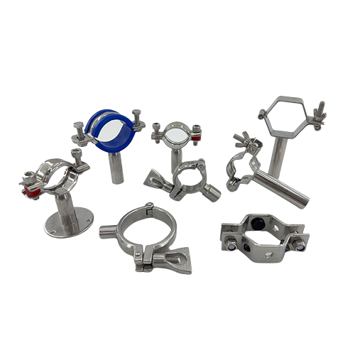 Sanitary Stainless Steel Pipe Holder With Plastic Plate Factory Produce 