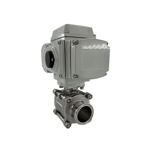 Factory Stainless Steel Electric Actuated Three Piece Ball Valve Warehouse