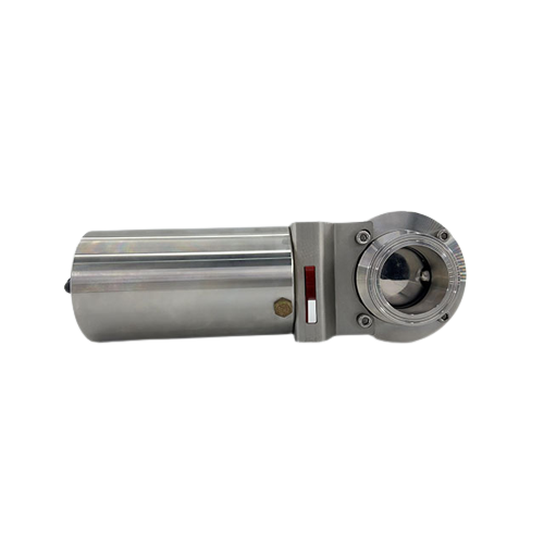 Sanitary Stainless Steel Pneumatic Butterfly Clamp Type Valves with Actuator Manufacturer