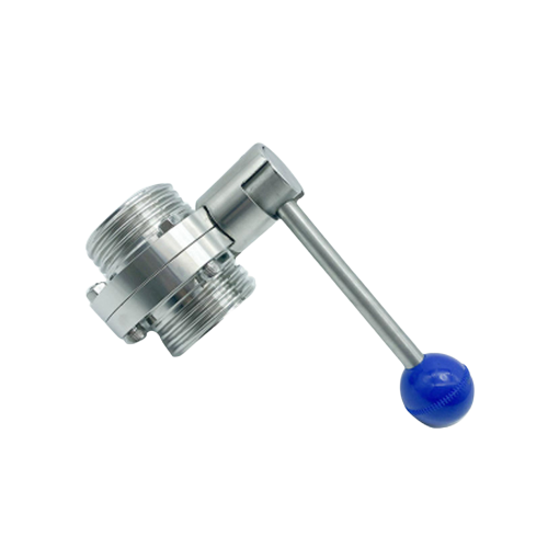 OEM SS304 SS316L Sanitary Male Thread Manual Butterfly Valves Supplier