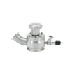 Sanitary Stainless Steel Sample Valves with Steam Inlet Pipe Factory Produce
