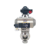 OEM Sanitary Actuated Weld Butterfly Valves with Limit Switch Warehouse