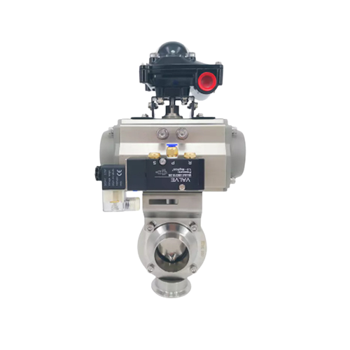 OEM Sanitary Actuated Weld Butterfly Valves with Limit Switch Warehouse