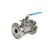 SS304/SS316 Sanitary Three-piece Flange Ball Valve Supplier