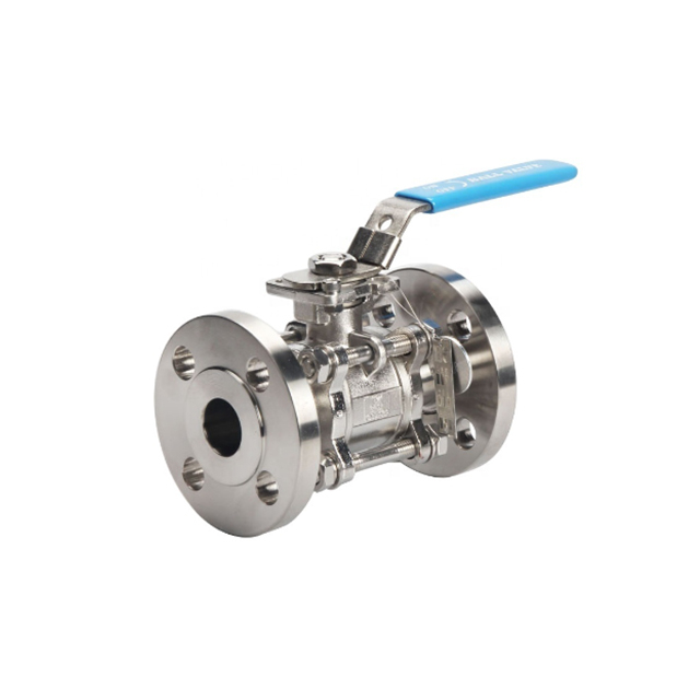 SS304/SS316 Sanitary Three-piece Flange Ball Valve Supplier