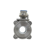 Factory Sanitary Stainless Steel Three Piece Clamped Ball Valve OEM
