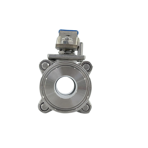 Factory Sanitary Stainless Steel Three Piece Clamped Ball Valve OEM