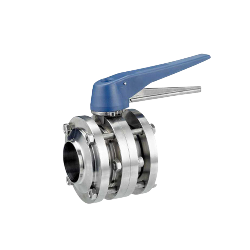 OEM Sanitary Three-piece Manual Butterfly Valves With Gripper Handle Manufacturer