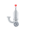 Sanitary Elbow Pressure Gauge Type Air Relief Valve Supplier