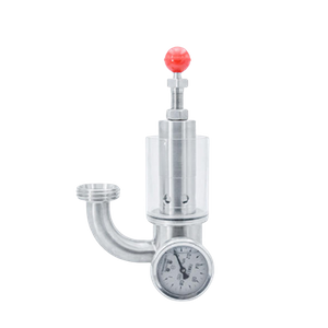 Sanitary Elbow Pressure Gauge Type Air Relief Valve Supplier