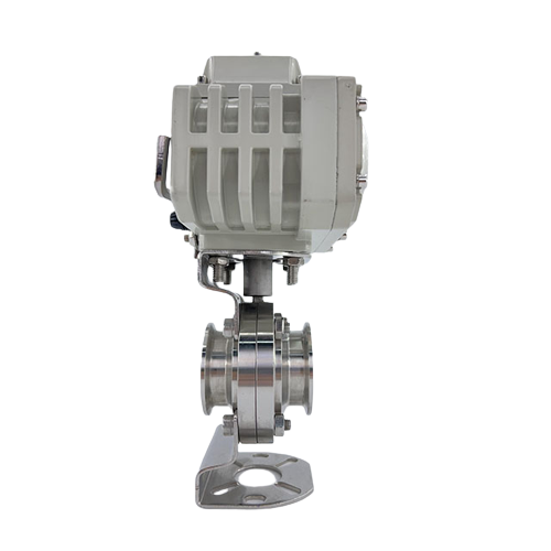 Sanitary Stainless Steel Electric Clamp Type Butterfly Valve Manufacturer