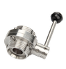 Sanitary Stainless Steel Thread Butterfly Valve with Pull Handle Factory Produce