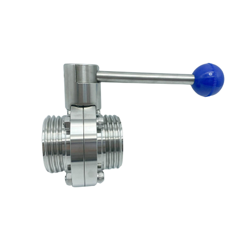 OEM SS304 SS316L Sanitary Male Thread Manual Butterfly Valves Supplier