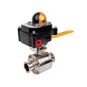Sanitary Non-retention Manual Ball Valve with Feedback Signal Factory Produced