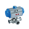 Sanitary Pneumatic Three-way Ball Valve Manufacturer
