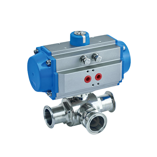 Sanitary Pneumatic Three-way Ball Valve Manufacturer