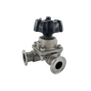  Stainless Steel Tri Clamp Manual 3 Way T Type Diaphragm Valve Wholesale