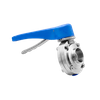 Sanitary Stainless Steel Welding Butterfly Valve With Plastic Handle Vendor Factory
