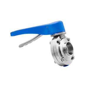 Sanitary Stainless Steel Welding Butterfly Valve With Plastic Handle Vendor Factory