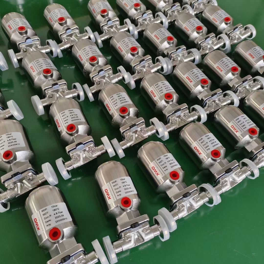 clamp Sanitary Air Actuated Diaphragm Valve with Silicone Seal Factory Price 