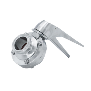 OEM Sanitary Ferrule Ends Manual Butterfly Valves with Stainless Steel Handle Factory 