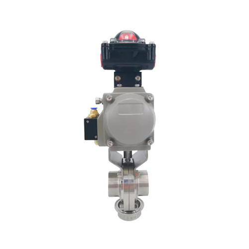 OEM Sanitary Actuated Weld Butterfly Valves with Limit Switch Warehouse