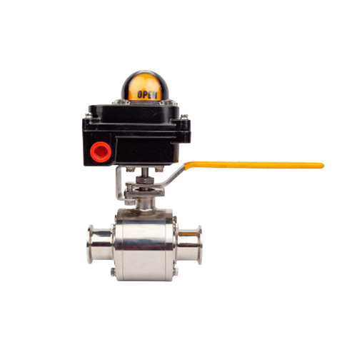 Sanitary Non-retention Manual Ball Valve with Feedback Signal Factory Produced