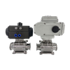 OEM Stainless Steel Pneumatic Actuated 3 Piece Ball Valve Supplier