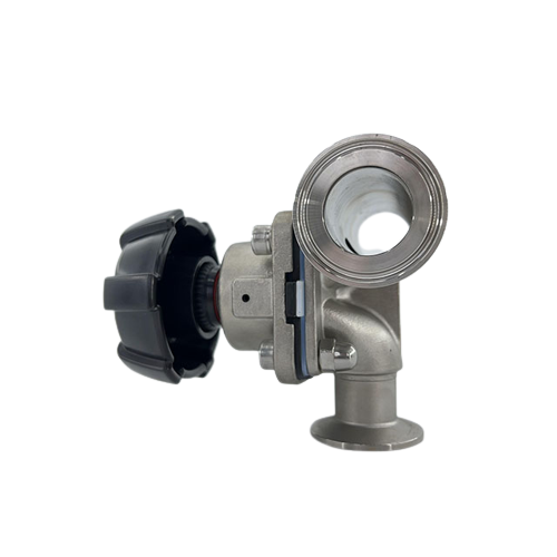  Stainless Steel Tri Clamp Manual 3 Way T Type Diaphragm Valve Wholesale