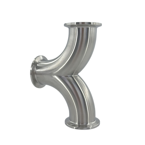 Sanitary 90° Clamp Double Elbow Manufacturer