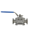 Factory Sanitary Stainless Steel Three Piece Clamped Ball Valve OEM