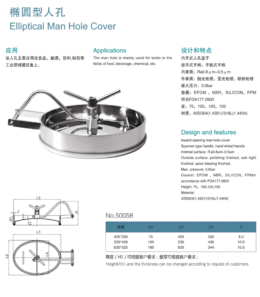 Elliptical Manhole Cover