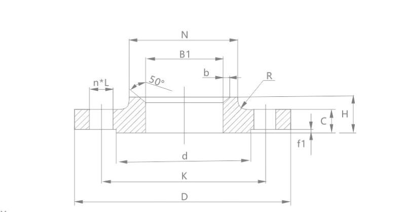 FLAT WELDING FLANGE WITH NECK