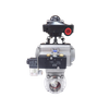 European Pneumatic Actuator Tri Clamp Butterfly Valves with Actuator Warehouse