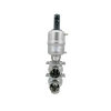 Sanitary Pneumatic 3 Way Flow Diversion Diverter Valves Vendor 