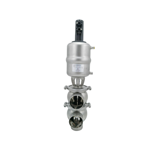 Sanitary Pneumatic 3 Way Flow Diversion Diverter Valves Vendor 