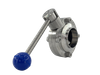 OEM Sanitary Stainless Steel Welded Butterfly Valve Distributor