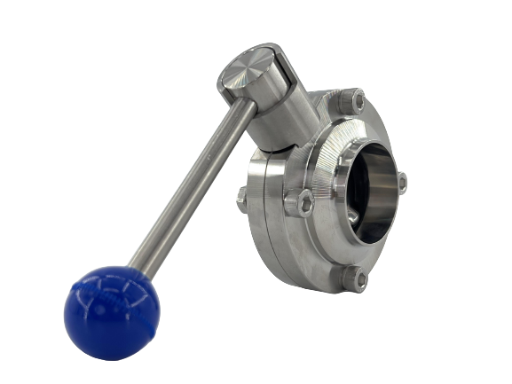 OEM Sanitary Stainless Steel Welded Butterfly Valve Distributor