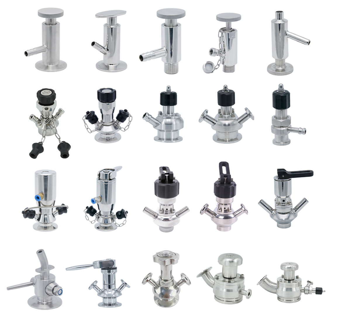 Different types of sampling valve