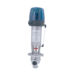 Sanitary L Cut-off Pneumatic Diverter Valves with C-top Factory Produce