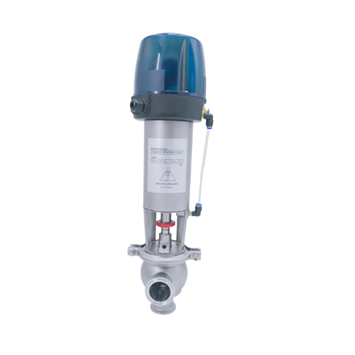 Sanitary L Cut-off Pneumatic Diverter Valves with C-top Factory Produce