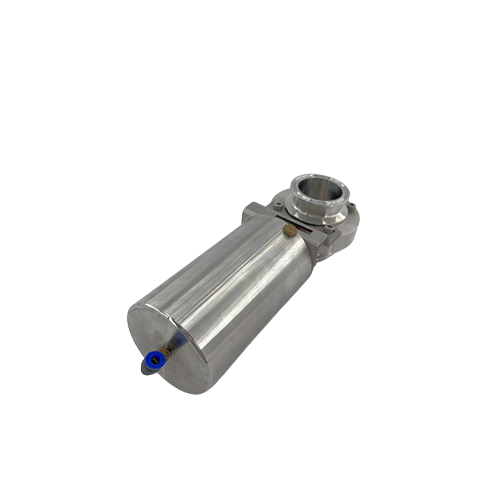 Sanitary Stainless Steel Pneumatic Butterfly Clamp Type Valves with Actuator Manufacturer