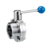 OEM Sanitary Stainless Steel Butterfly Valve with Weld Male Ends Vendor 