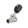 Sanitary Stainless Steel Pneumatic Actuator Angle Seat Valve Factory Produce