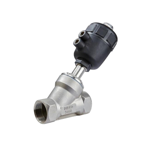 Sanitary Stainless Steel Pneumatic Actuator Angle Seat Valve Factory Produce